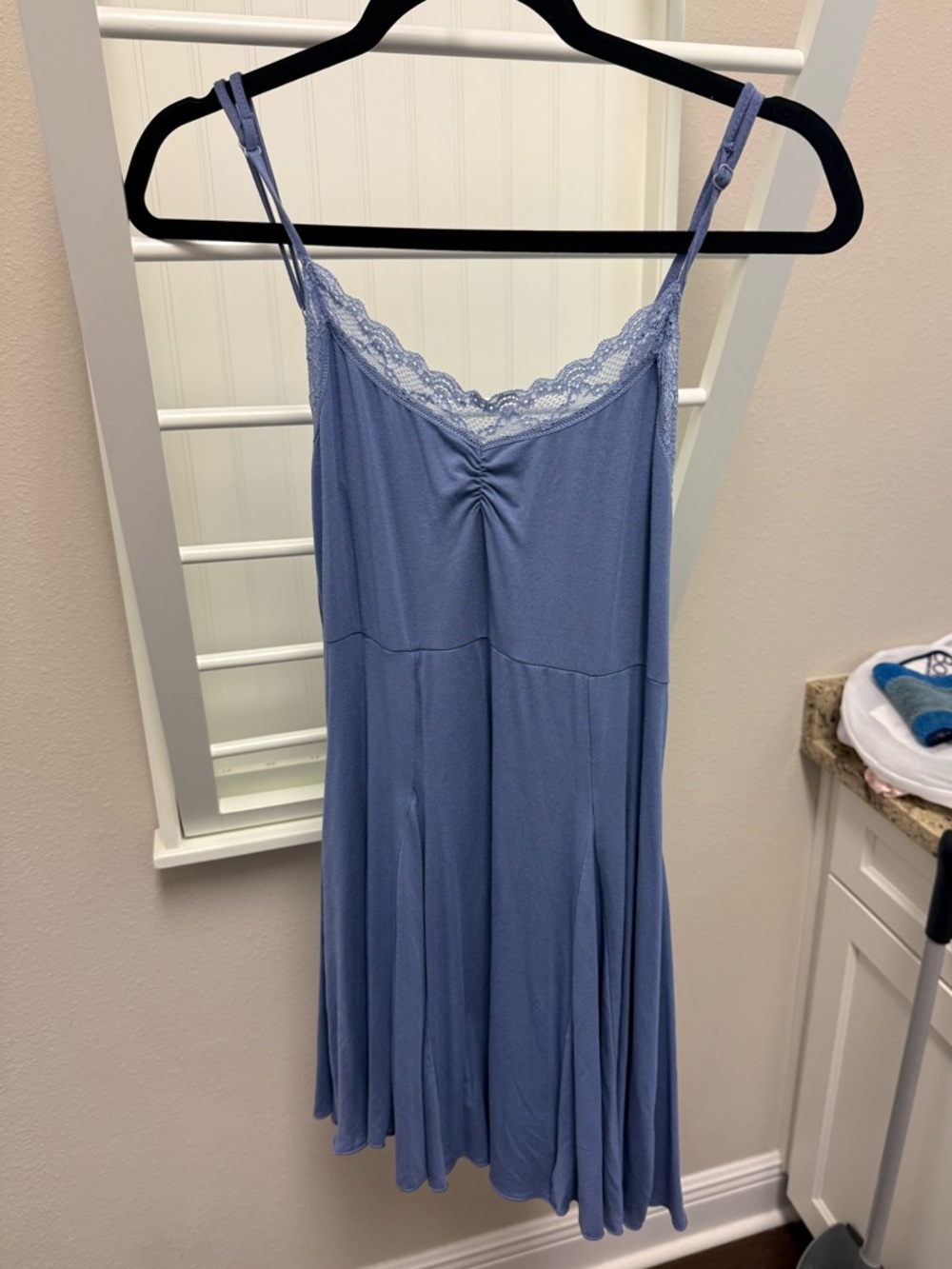 Urban Outfitters Periwinkle Lace-Trim Slip Dress